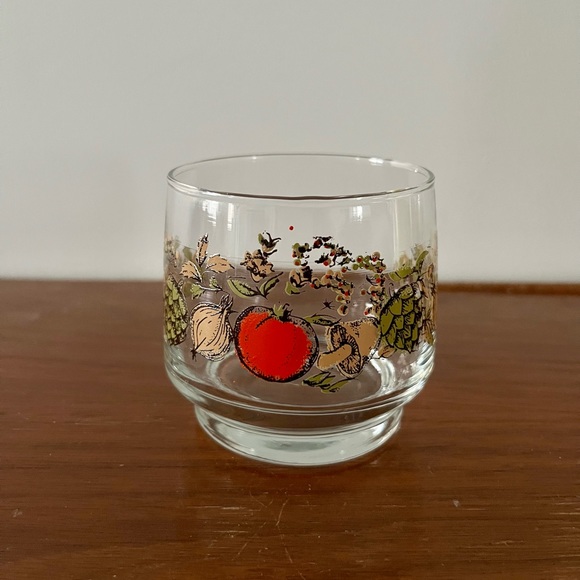 Vintage Arc France “Spice of Life” Canister and Glass Cup Set - Picture 10 of 16